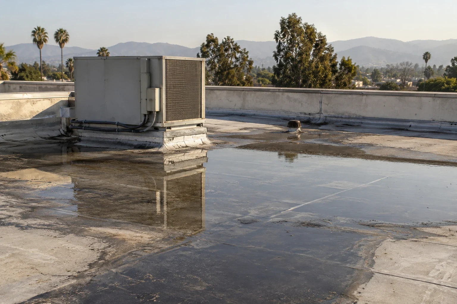 Ponding Water Roof Repair in Modesto Ponding Water Roof Repair in Modesto